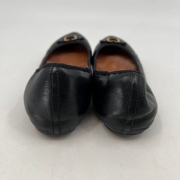 Diane Von Furstenberg Black Leather Flats | Classic Style - Picture 8 of 8